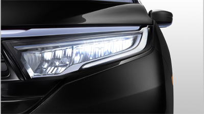 Closeup of Odyssey headlight.