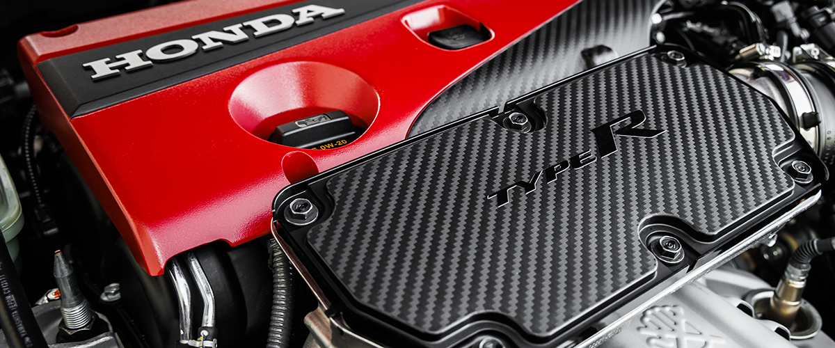 Extreme closeup of a Type R engine.